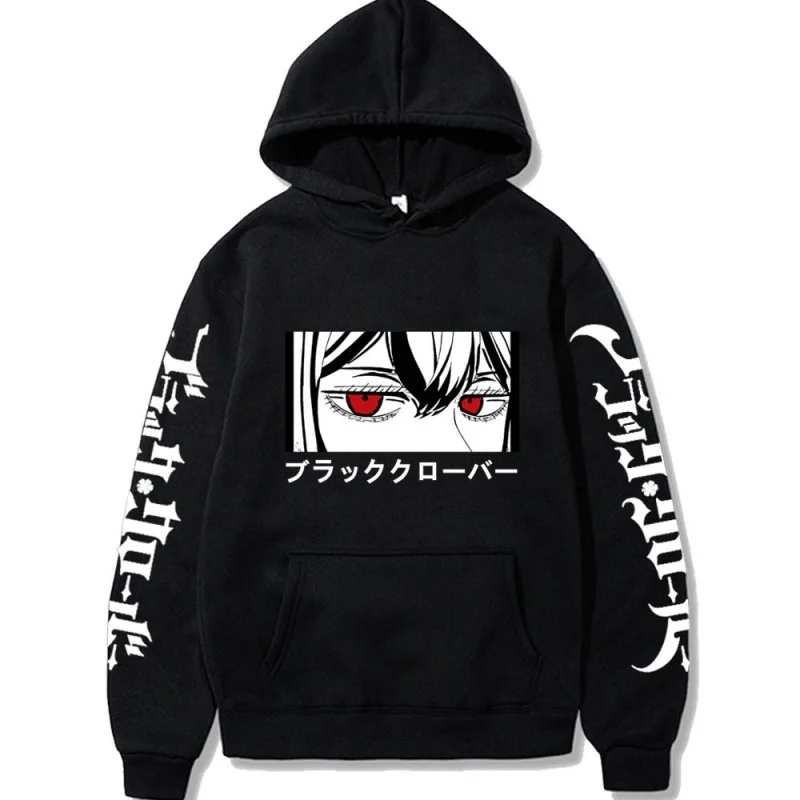 

Anime Black Clover Hoodie Japanese Harajuku Graphic Sweatshirt Men/Women Hoodies Print Clothes Top Pullover