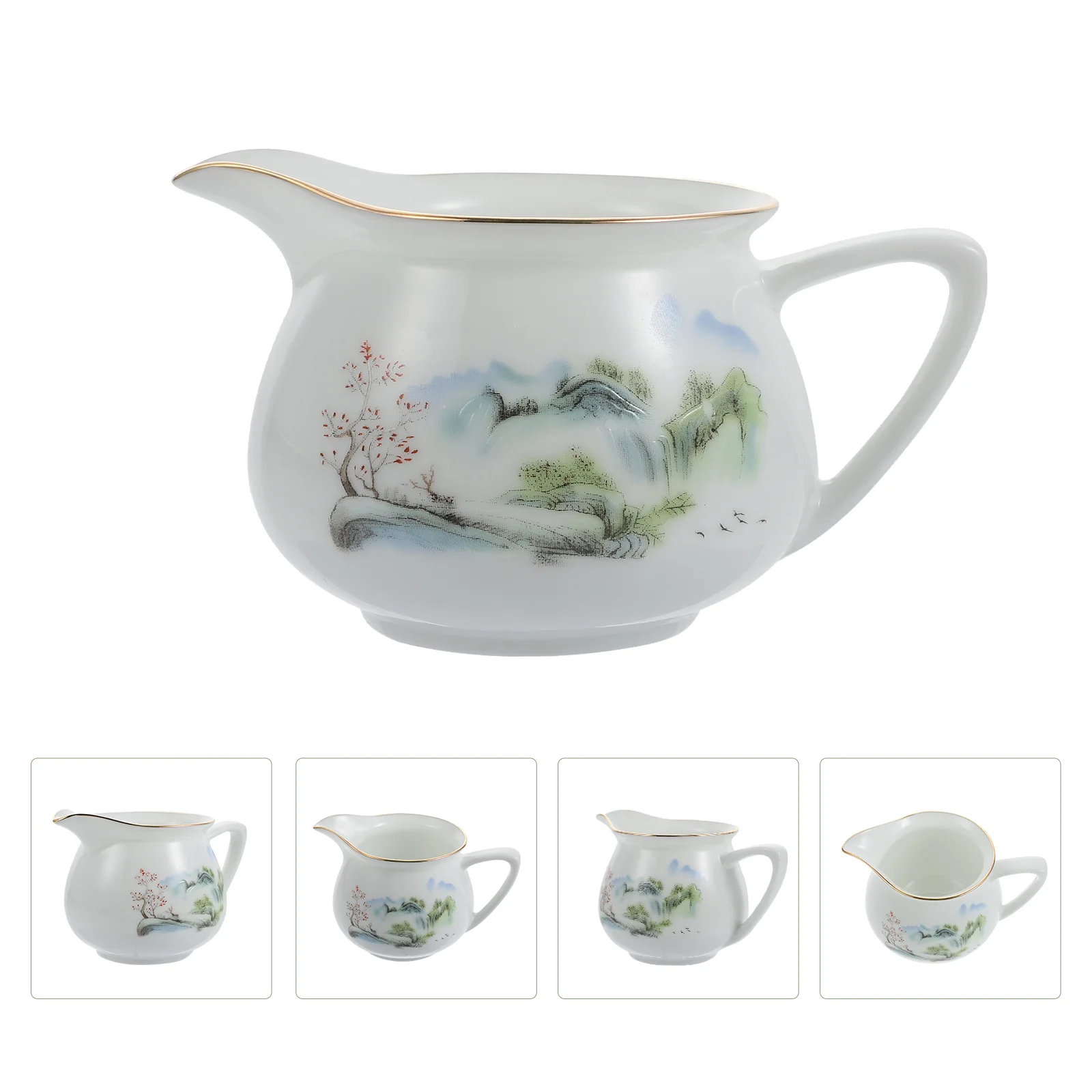 

1pc Hand-Drawn Traditional Chinese Ceramic Teacup Chic Drinking Teacup for Home