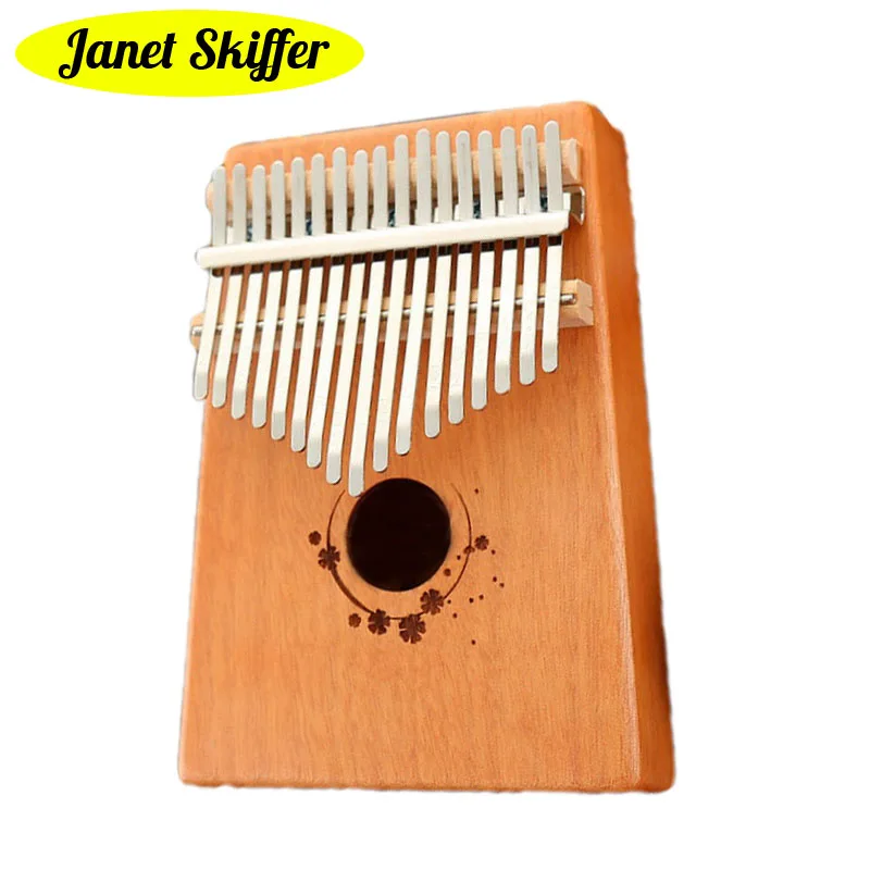 

Thumb Piano 17 Keys Mini Portable Kalimba Ore Metal Keyboard Musical Instrumento with Tuning Hammer Learning Book All in One Kit