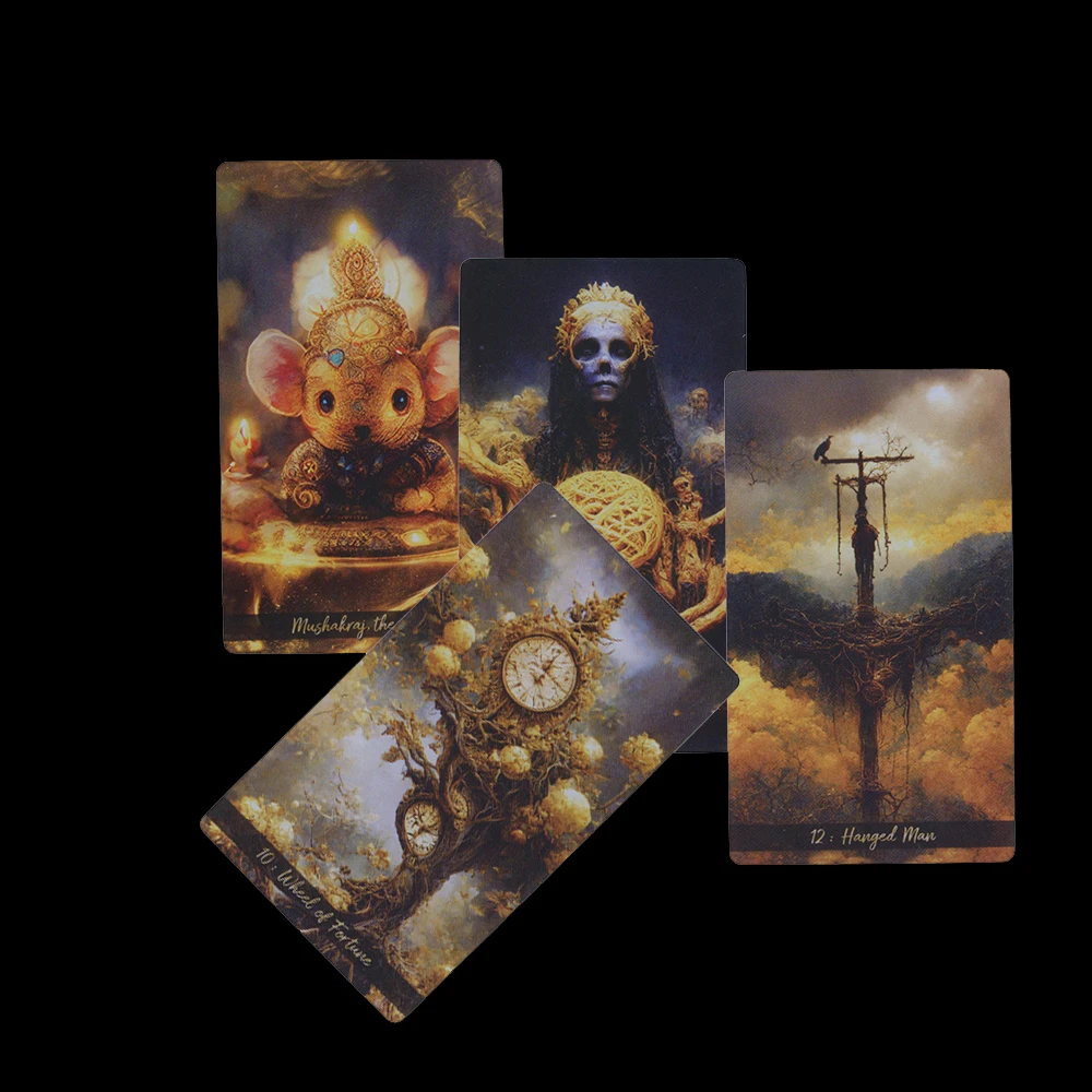12x7 см террас Таро Golden Journey ever come Each card-это красочное произведение искусства с