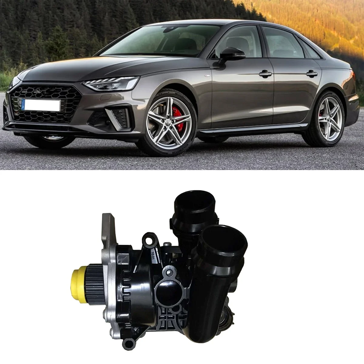 Охлаждающий водяной насос 06H121026AB в сборе термостат второго поколения для