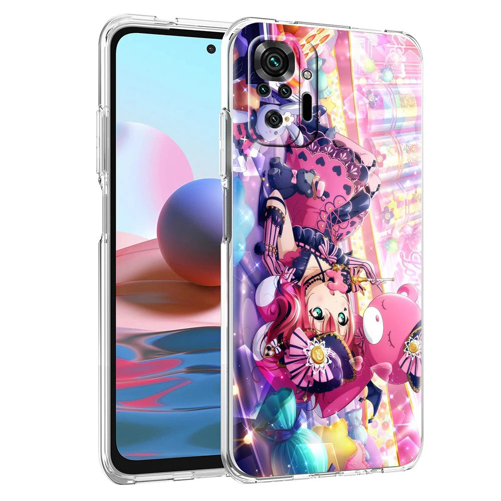 BANDAI Love Live! Умный чехол для Redmi Note 11 11T K40 8 8T 9 10 8A 9A 9S 9C 7 Gaming Pro Plus 4G |