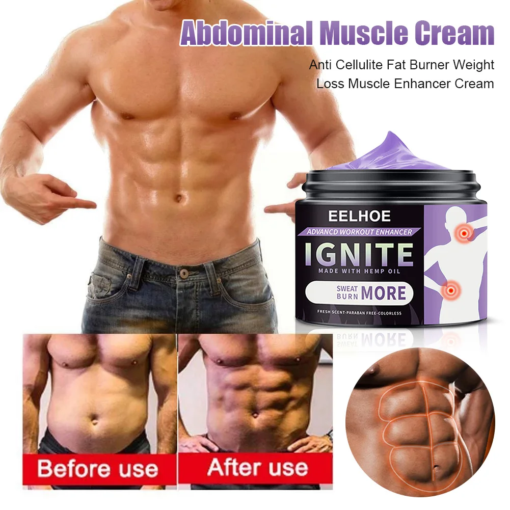 

Men's Abdominal Muscle Cream Anti Cellulite Slimming Fat Burning Cream Body Firming Strengthening Belly Muscle Tightening