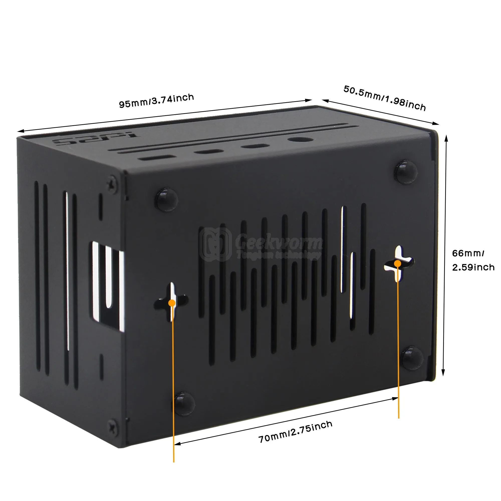 Металлический чехол для Raspberry Pi 4 и горизонтальный кулер ICE Tower/Вентилятор