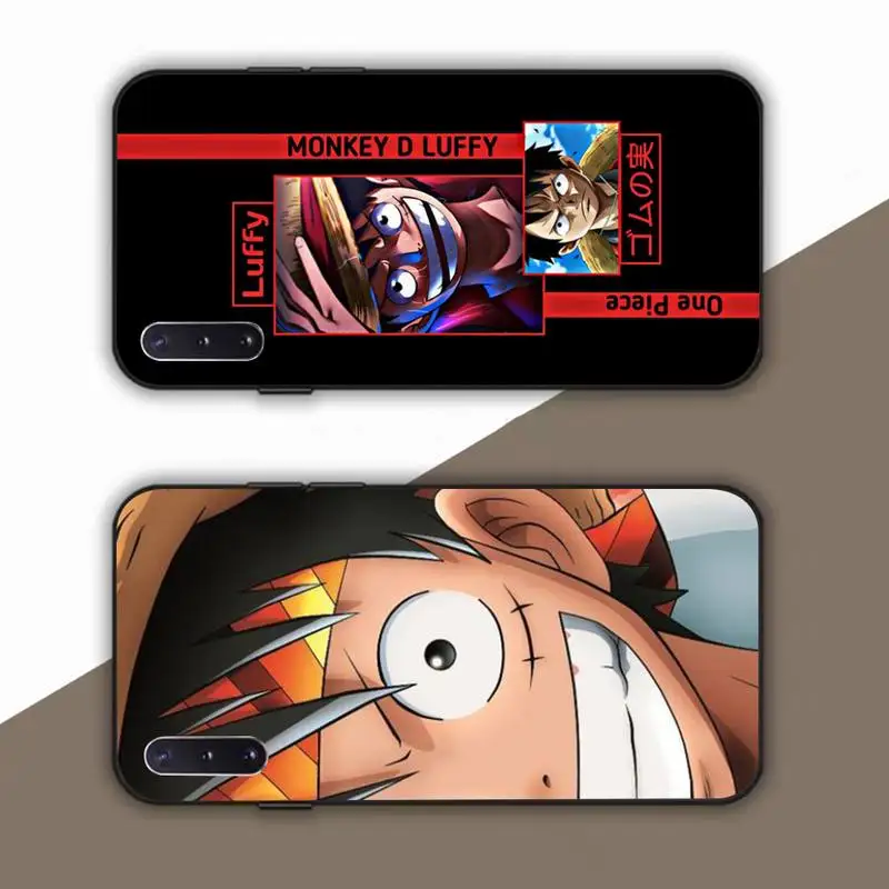 

BANDAI One Piece Luffy Phone Case For Samsung Galaxy Note 10Pro Note20ultra note20 note10lite M30S Coque
