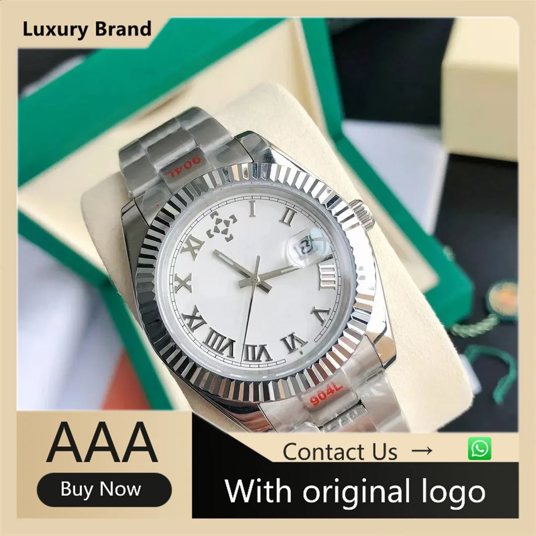 

AIOSC Men's And Women's 904L Stainless Steel Waterproof Automatic Mechanism High Quality Waterproof aaa watch 41mm 36mm-RLX