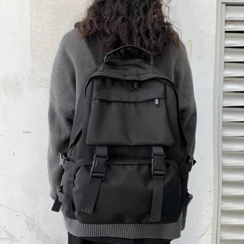 

Black Nylon New Trend Female Backpack Fashion Women Backpack Waterproof Large hool Bag Teenage Girls Student Shoulder Bags