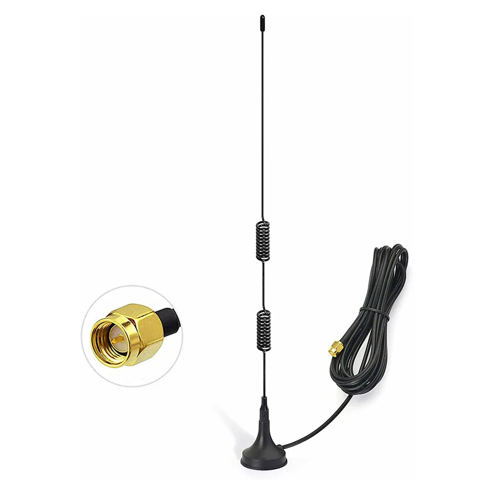 

Radio Antenna Omni-directional For Bingfu Dual Band VHF UHF 136-174MHz 400-470MHz Ham Radio Antenna SMA Male
