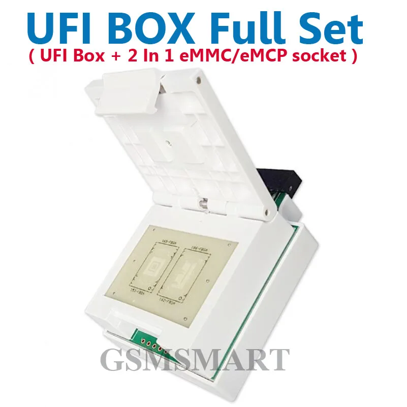 2023 оригинальный полный комплект UFI Box/Ufi Box + EMMC сокет поддержка FBGA 153/169/162/186/221/254 ful