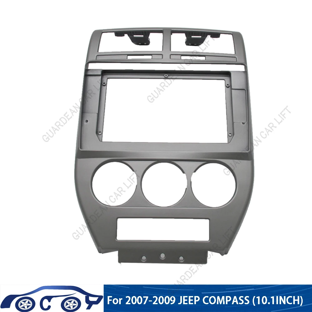 Автомобильный радиоприемник 2 Din 10,1 дюйма, пластиковая панель Fascia, рамка для JEEP Compass Patriot 2007-2009, установка GPS Mp5, комплект для крепления приборной панели Автомобильный радиоприемник 2 Din 10,1 дюйма, пластиковая панель Fascia, рамка для JEEP Compass Patriot 2007-2009, установка GPS Mp5, комплект для крепления приборной панели