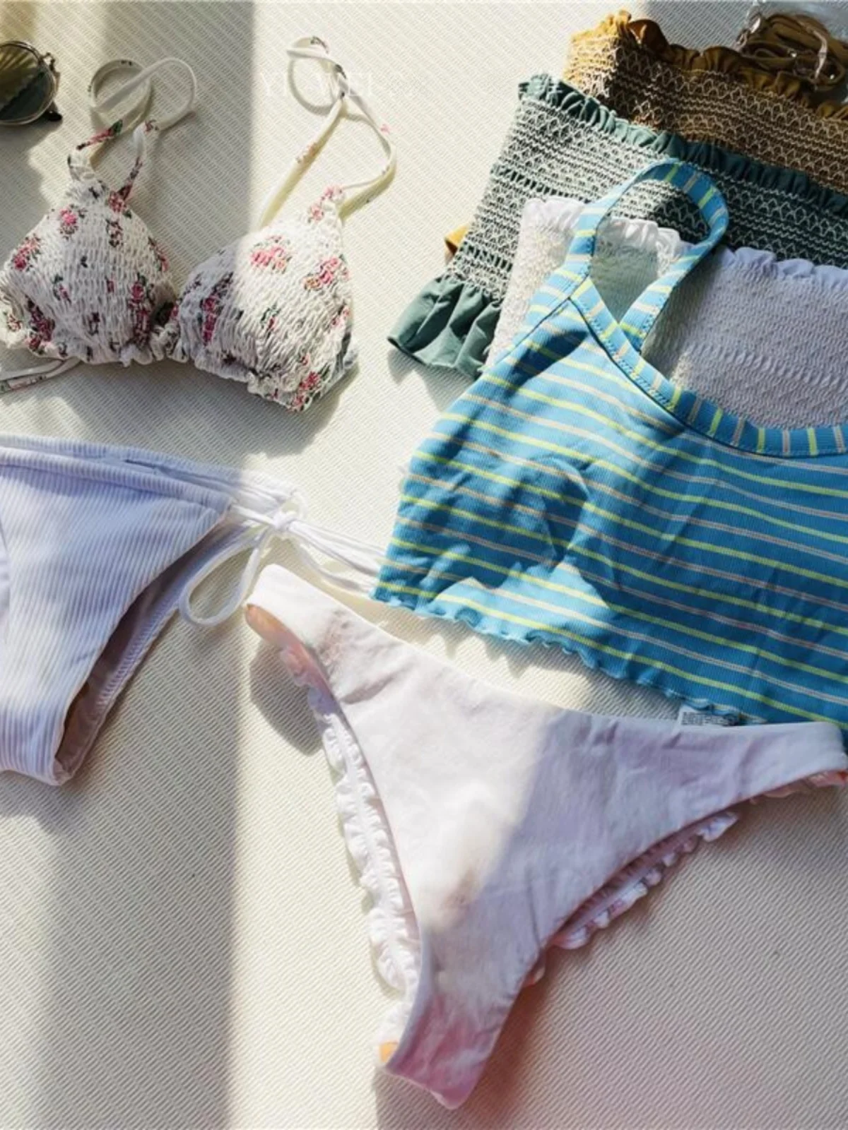 [Топ без возврата 9.9] Yws Внешняя торговля Новый контрастный цвет для похудения