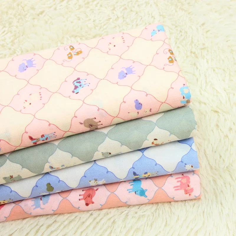 110x50 см Тонкая хлопковая ткань, мягкая и дышащая ткань для детской одежды с мелким цветочным рисунком, ткань для платья