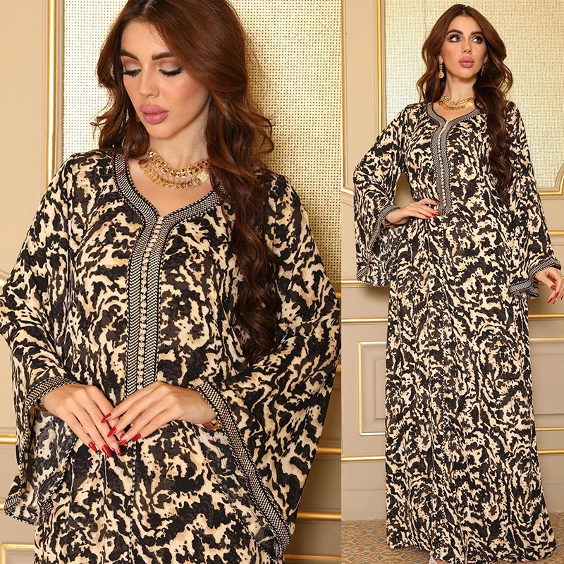 Ramadan Eid Mubarak Arabic Turkish Abayas For Women 2022 Kaftan Moroccan Robe Long Sleeve Gulf Islamic Femme Musulmane Abaya