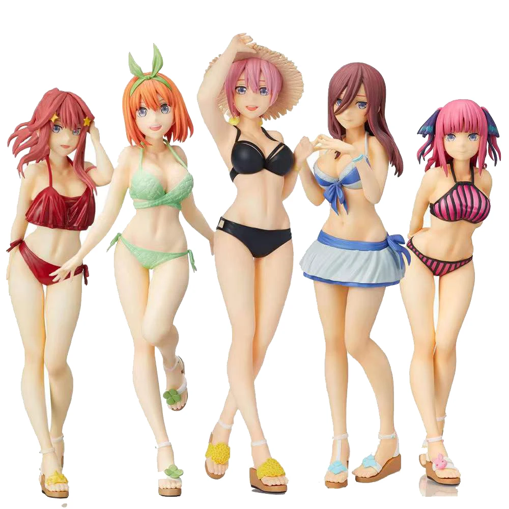 

20cm The Quintessential Quintuplets Figure Sexy Swimsuit Anime Nakano Miku Action Figure Figurine Model Doll Toys Collection