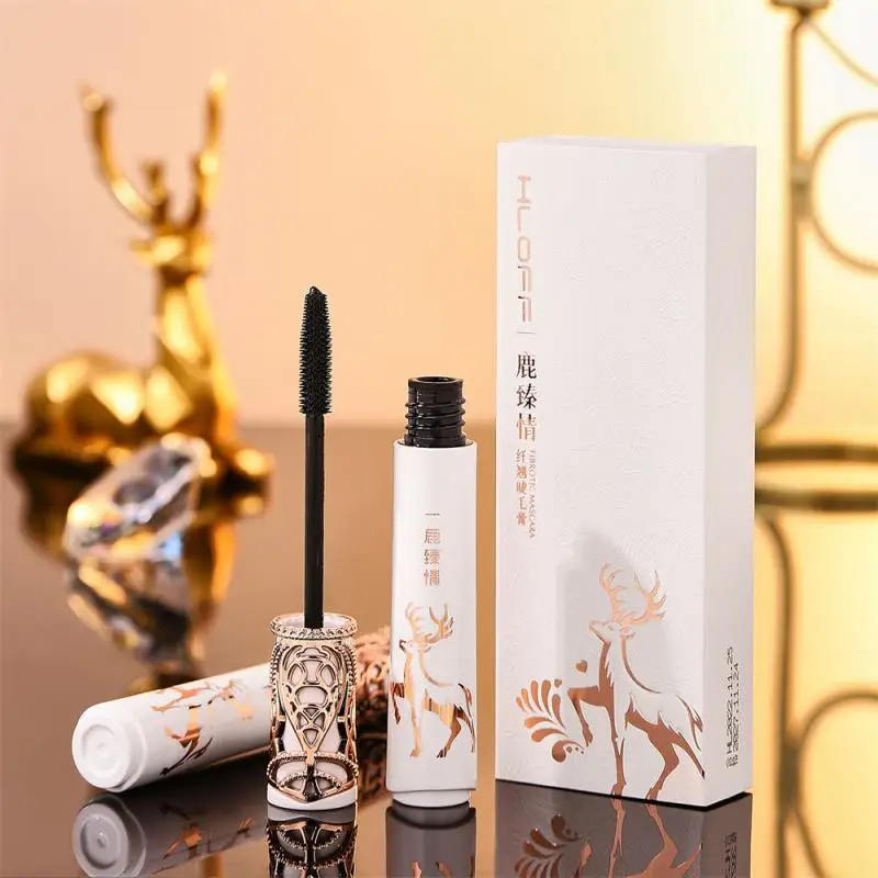 

Silk Fiber Eyelash Mascara Waterproof Quick-Drying Natural Eyelash Extension Thick Lengthening Mascara Makeup Korean Cosmetics