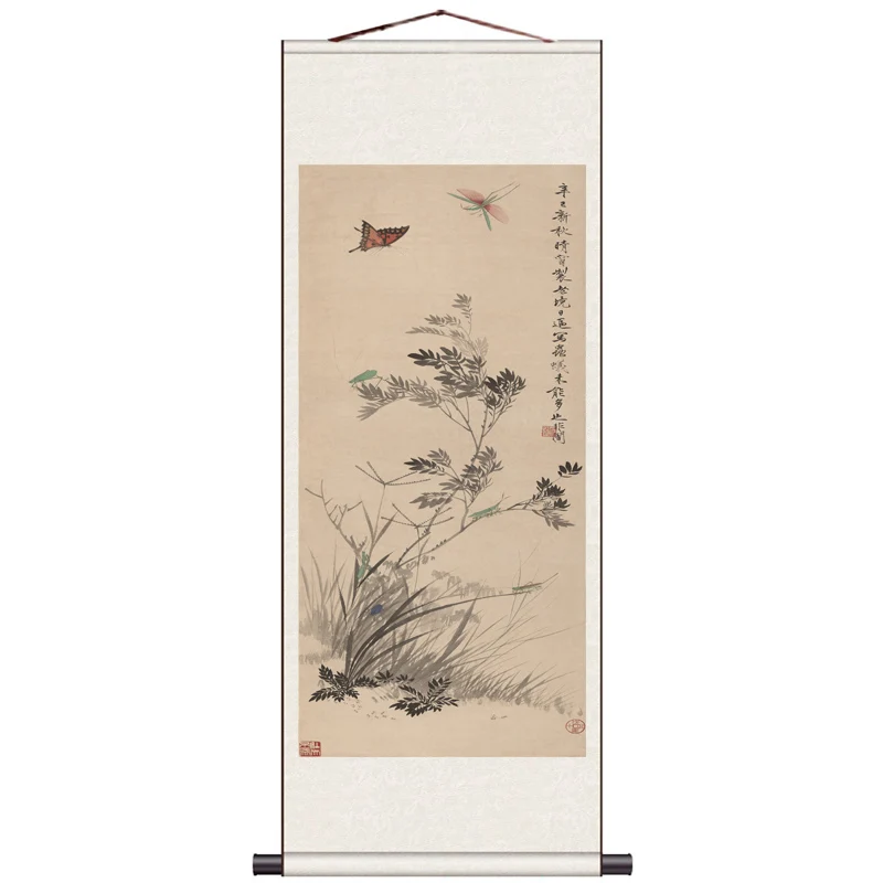 

Wall Scroll Chinese Style Scroll Chinese Wall Art Chinese Scroll Wall Hanging Art Scroll Wall Art Decoration 35X100cm