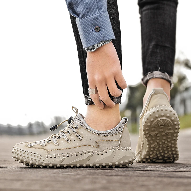 2022 Men's Mesh Breathable Golf Shoes Youth Fashion Sports Golf Shoes Grass Non-Slip Walking Shoes Men's Golf Shoes Size 38-46