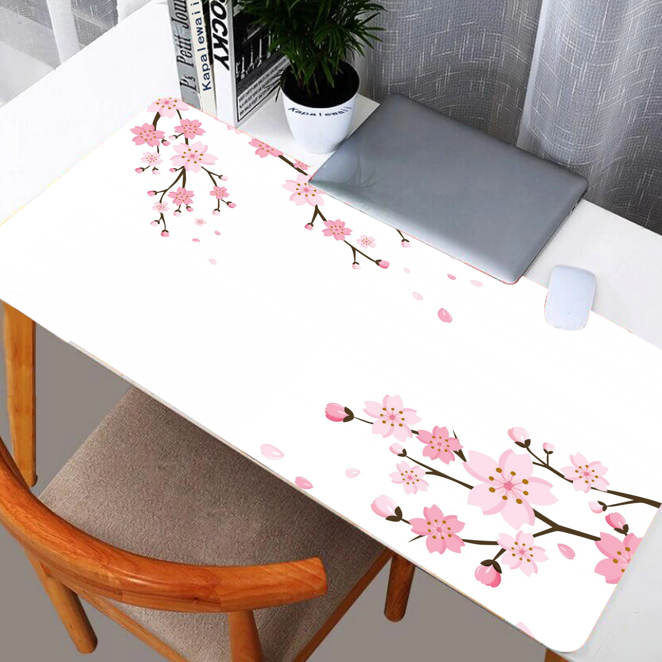 

90x40cm Flower Plant Gaming Mouse Pad Large Home Office Mouse Mat Computer Gaming Locking Edge MousePad Keyboard Desk Mice Pad