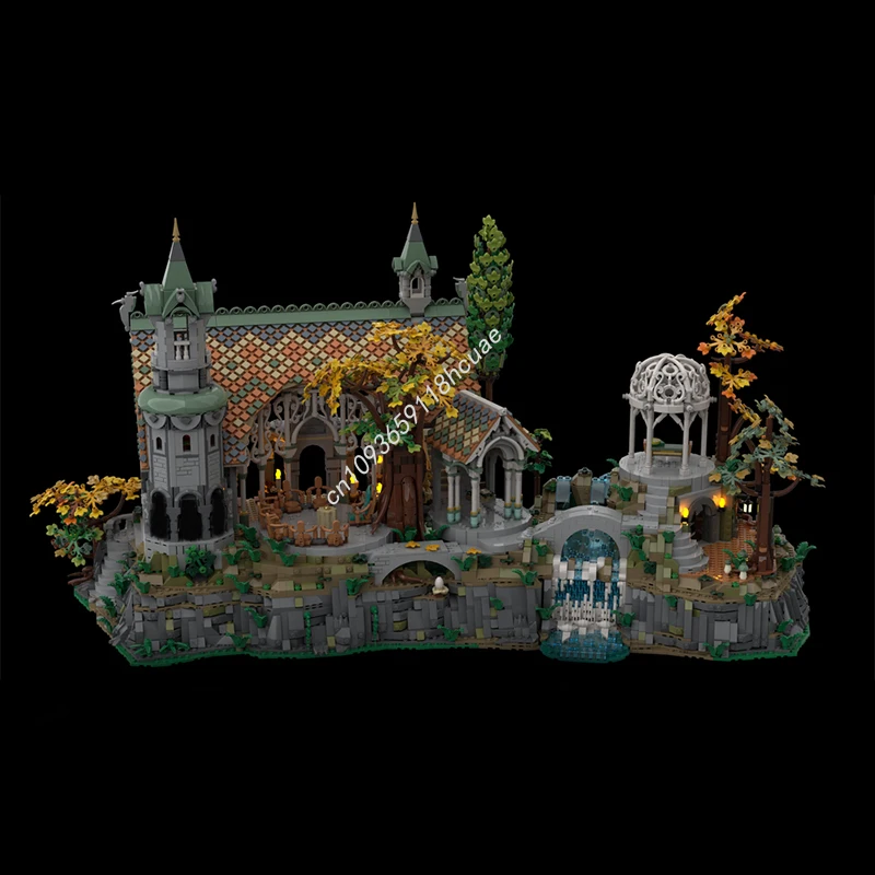 3640 шт. MOC The Lords of Rings Rivendell BASE UPGRADE Средневековая модель Строительные блоки Укладка