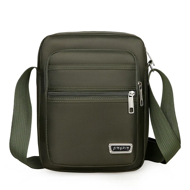

Multi-zipper Design nylon Shoulder Bag Large Capacity Men's Casual Fashion Single Shoulder Crossbody Luxury Messenger Bag