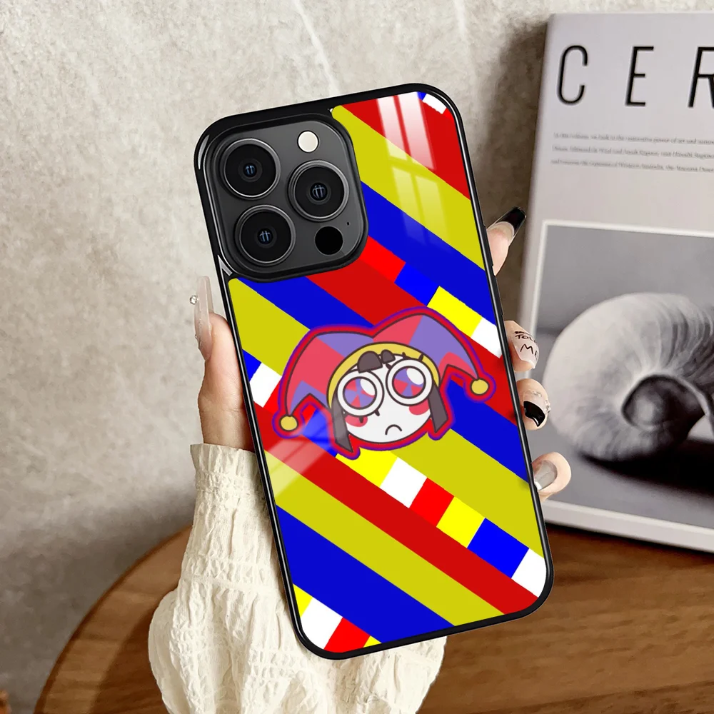 Фото Удивительный цифровой чехол для телефона C-Circus для iPhone 16, 15, 14, 13, 12, 11 Pro Xs Max Mini Plus, противоскользящий, жесткий чехол №4