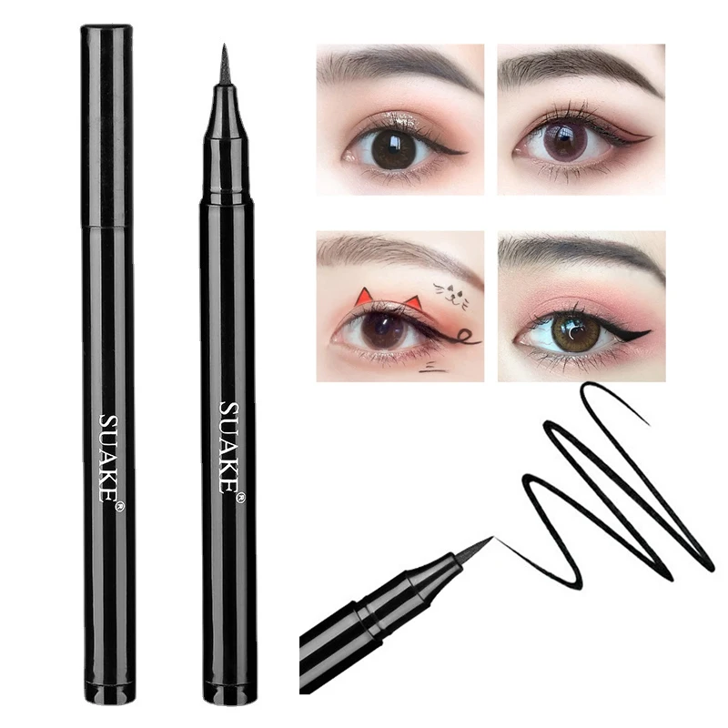 

Fashion Professional Makeup Black Brown Eyeliner Pencil Waterproof Long Lasting Quick Drying Eye Liner Cosmetic Beauty Tool