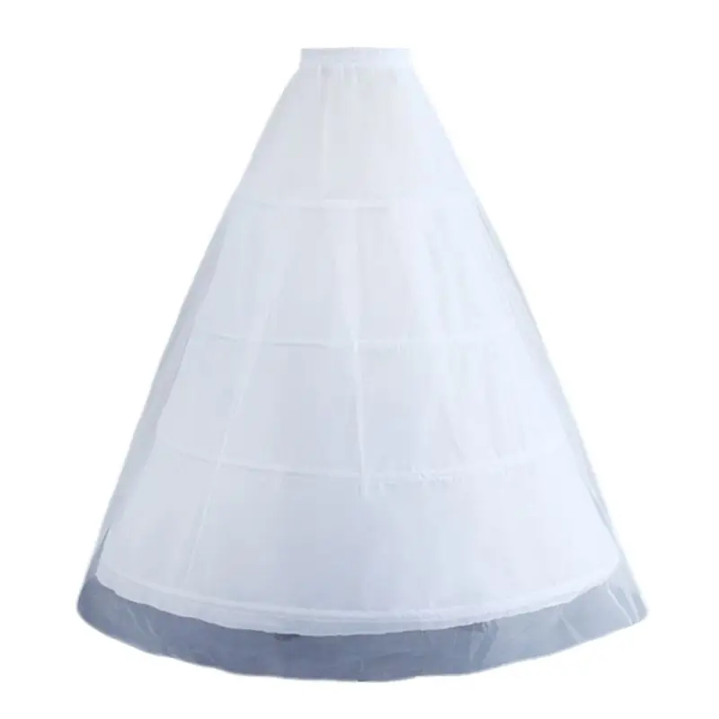 

Женское Двухслойное Свадебное бальное платье-трапеция с 4 кольцами, Нижняя юбка Crinoli