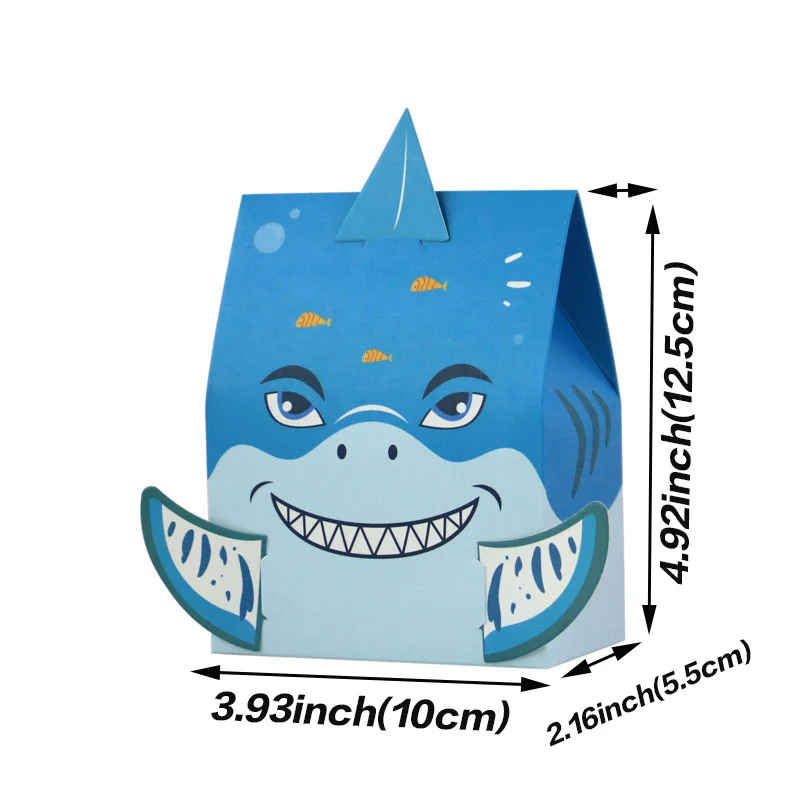 10 шт. Милая Акула Подарочная коробка конфет для новорожденных мальчиков и