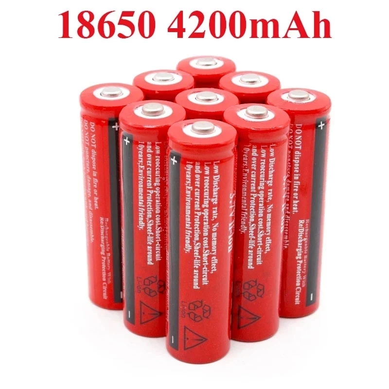 

18650 Lithium Battery 3.7V Volt 4200mah BRC Rechargeable Li-ion For Power Bank Torch GTL EvreFire