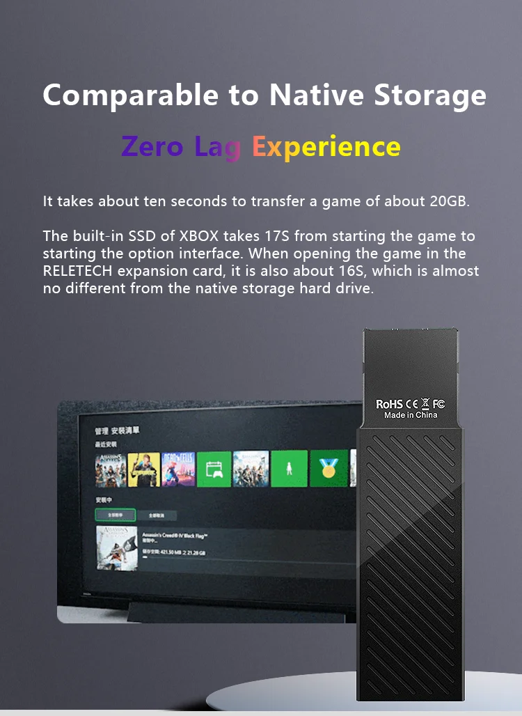 Внешняя карта расширения хранилища XBox X1 для Xbox серии X и S на 1 ТБ NVME SSD - купить по