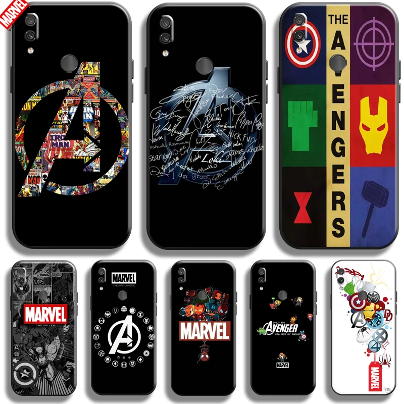 

Marvel Avengers Logo Phone Case For Xiaomi Redmi Note 7S Bumper Carcasa Back Ultra-Thin Soft TPU Black