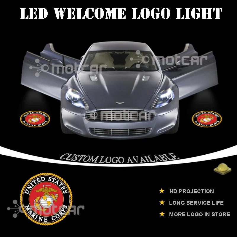 

1 комплект, проектор для дверей автомобиля, лазерный проектор, звезда морской пехоты США, логотип проектора, призрак, тень, лужайка, эмблема, фонарь