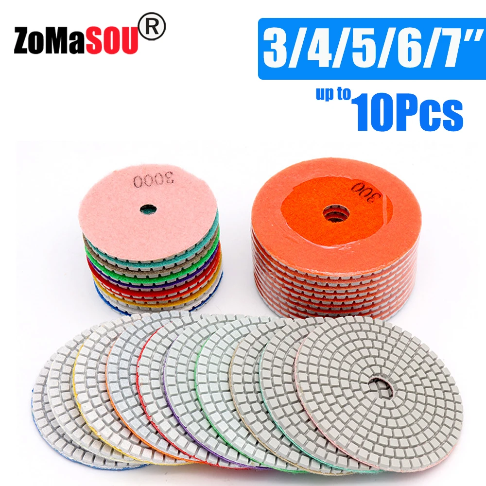 

Алмазные полировальные подушечки 3/4/5/6/7 дюймов