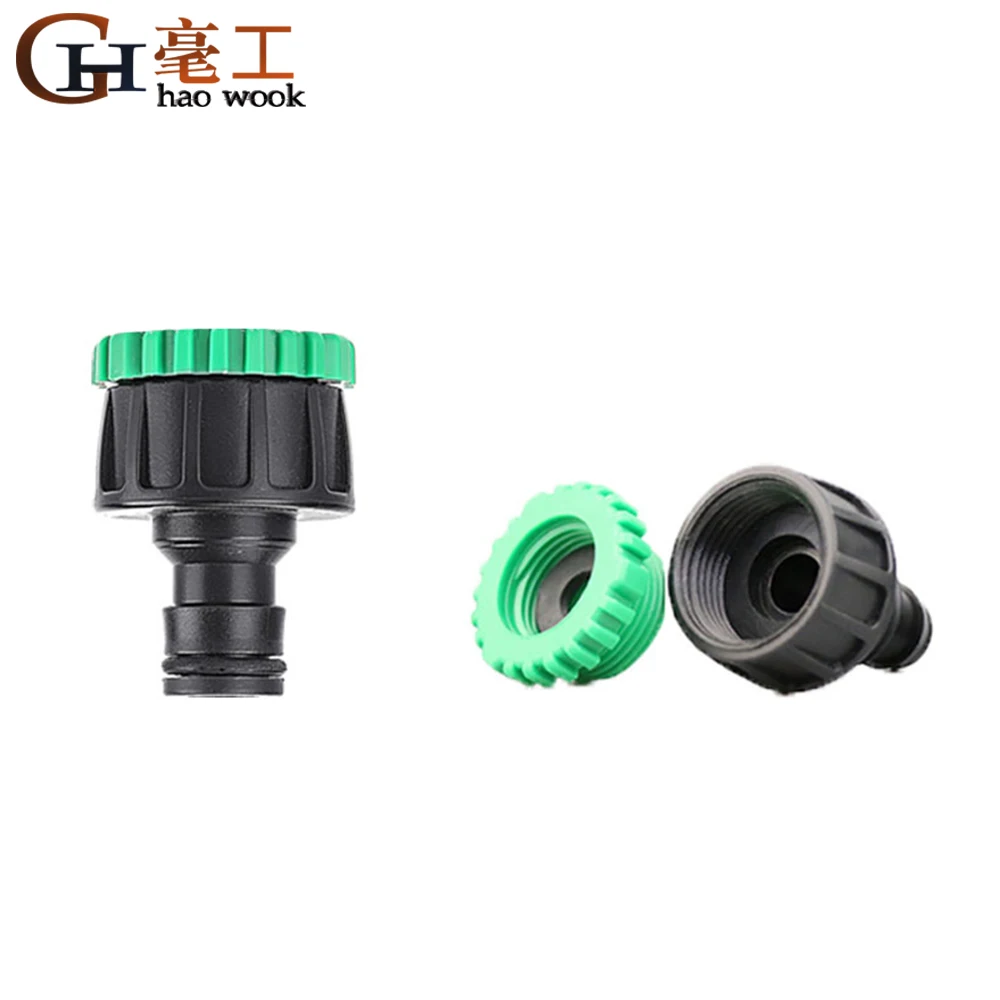 

Garden Tap 1/2" 3/4" Male Female Thread Nipple Joint 1/4" Hose Quick Connector Irrigation Water Splitters