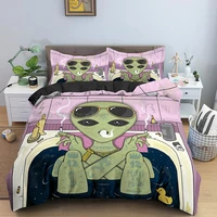 mushroom duvet cover set trippy drawing hippie design psychedelic bedding set comforter quilt cover single double queen king