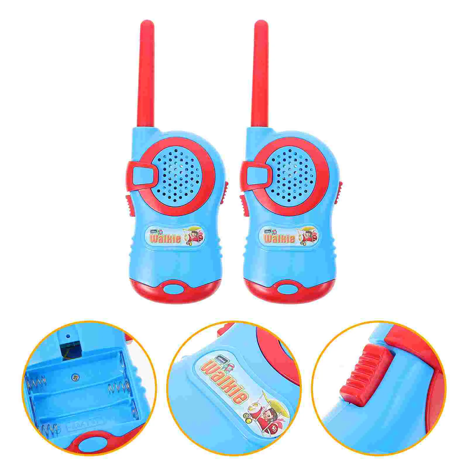 

2 Pcs Boy Toys Radio Parent-child Plastic Walkie-talkie Kids Inter-phone Interactive Handheld Plaything Pvc Portable Cartoon