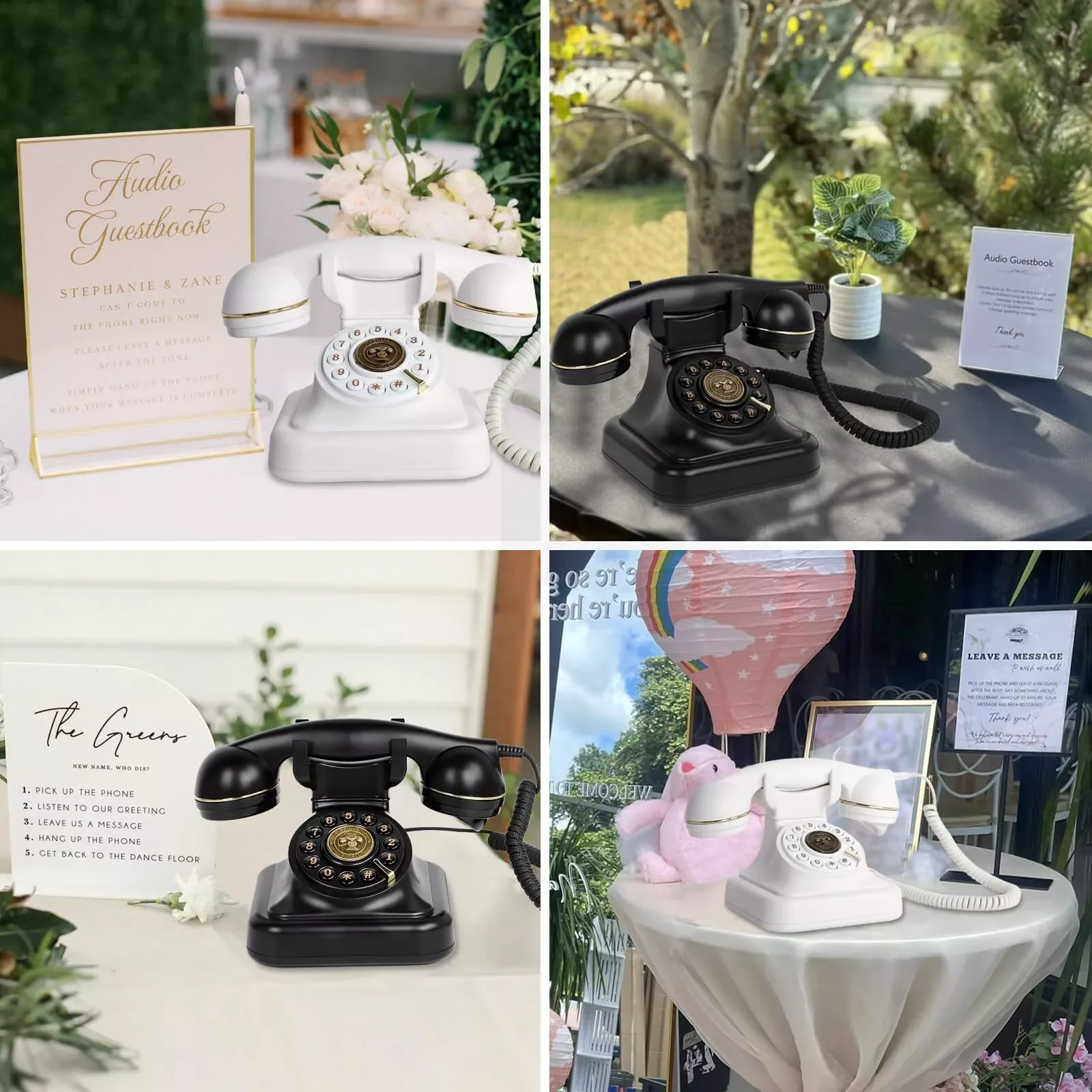 Аудио телефон книга для гостей свадебный гость банкет вечеринка благословение