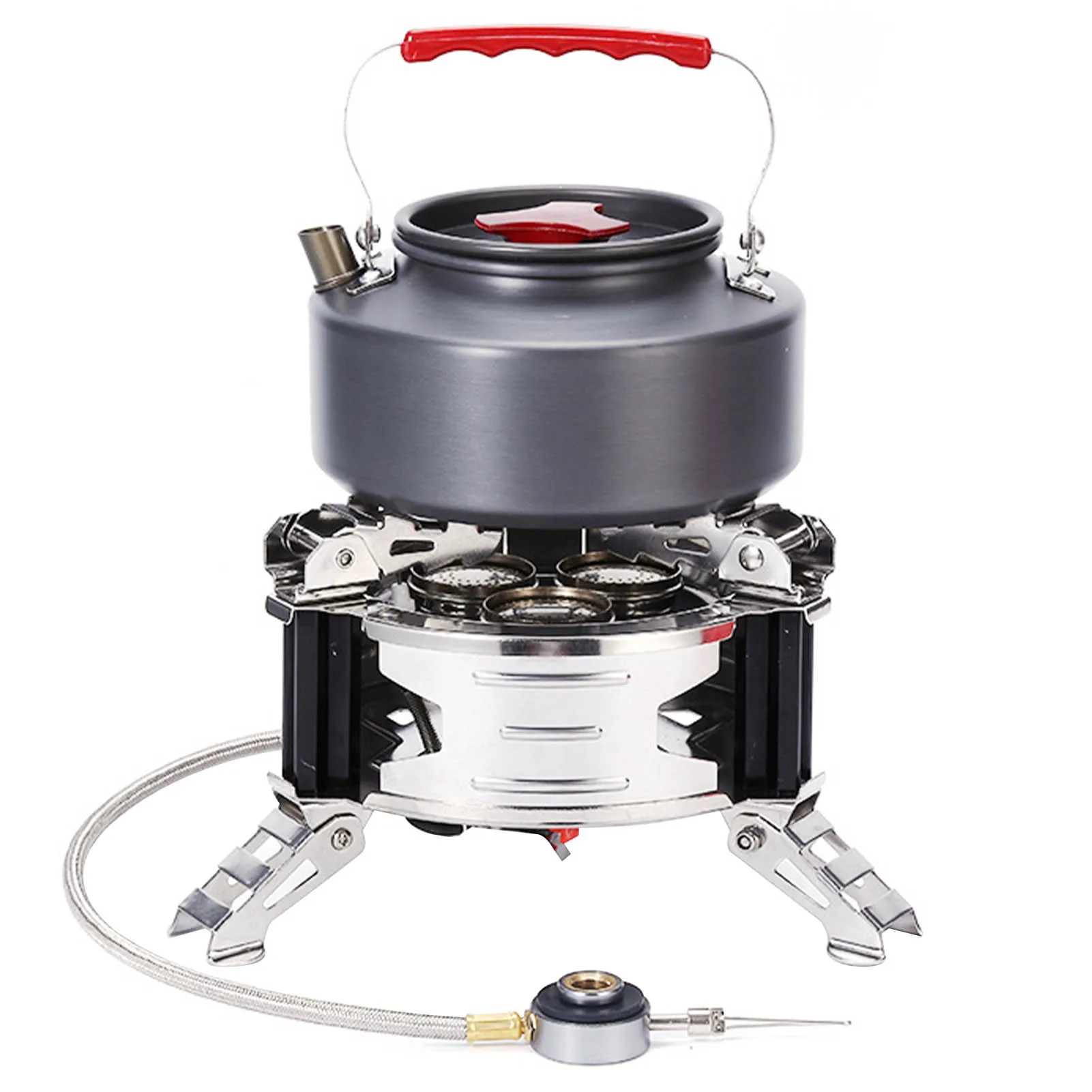 

Backpacking Stove Burner Windproof Backpacking Stove Camp Stove 8500W Compact Wind Resistant Camping Stove With Carrying Case