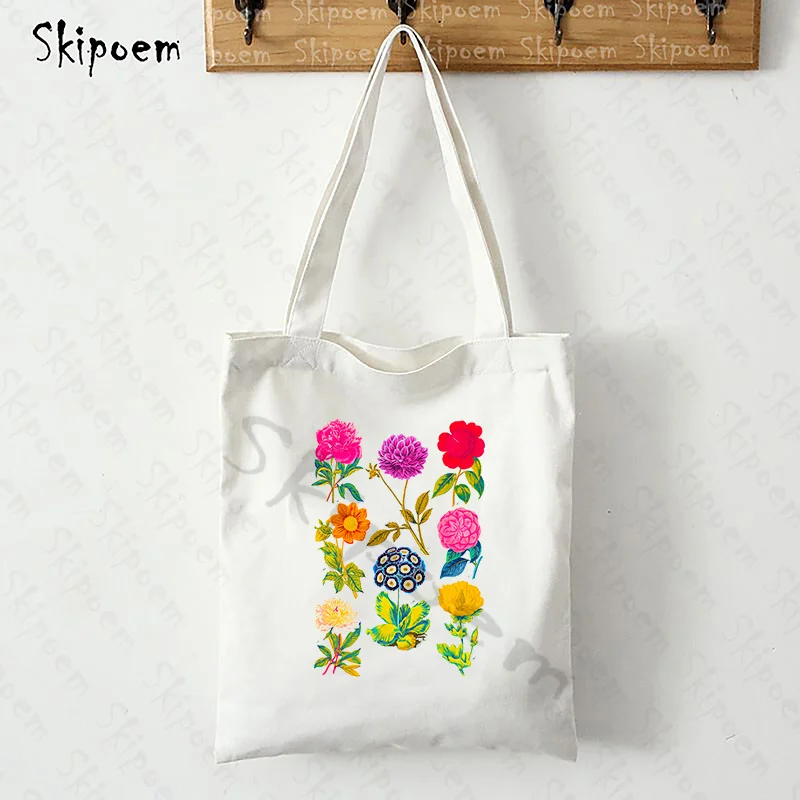 

Bags Tote Shopper Shoulder Beach Bag Messenger Handbag 2022 New Classical Beauty of Flowers vintage cute kawaii Art Teacher Gift