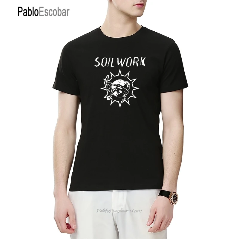 Футболка мужская с принтом музыкальной группы Soilwork из тяжелого металла крутая