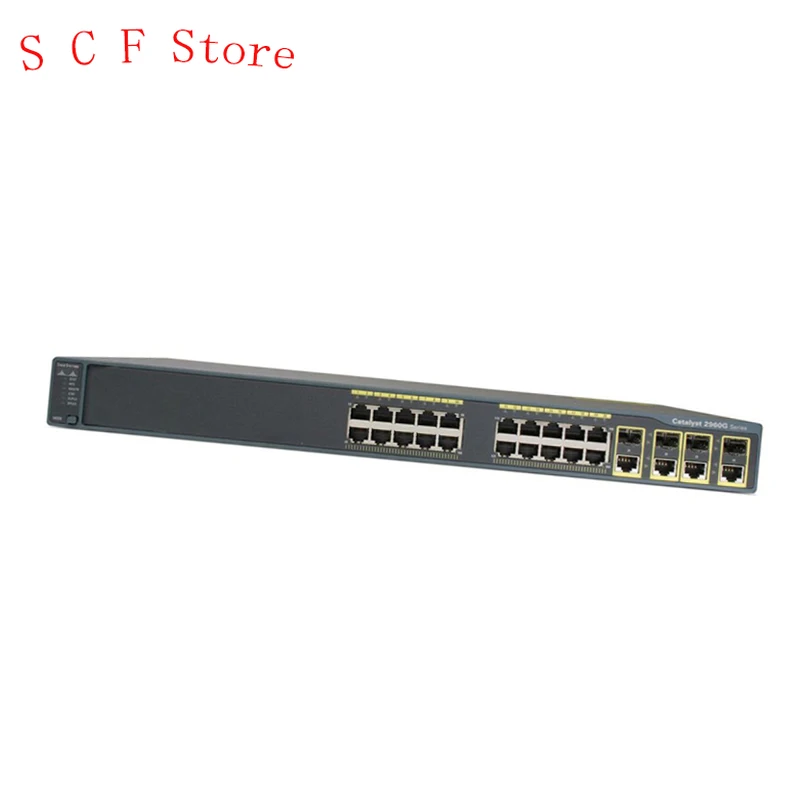 

Original Used Switch WS-C2960G-24TC-L 20 10/100/1000.4 T/SFP LAN Base Image Network Switch