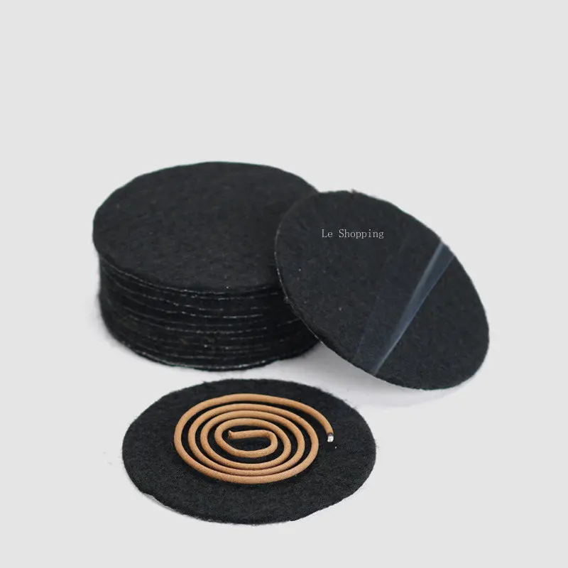 3pcs Aluminum Foil Fireproof Cotton Pad DIY Heat Insulation Incense Flame Retardant Supplies