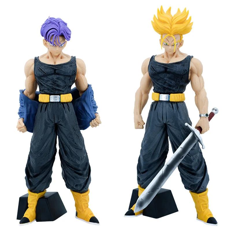 

Bandai 30cm Anime Dragon Ball Z Figures GK Super Saiyan LC Legend of Guild Wars Trunks Action Figure PVC Statue Model Toys