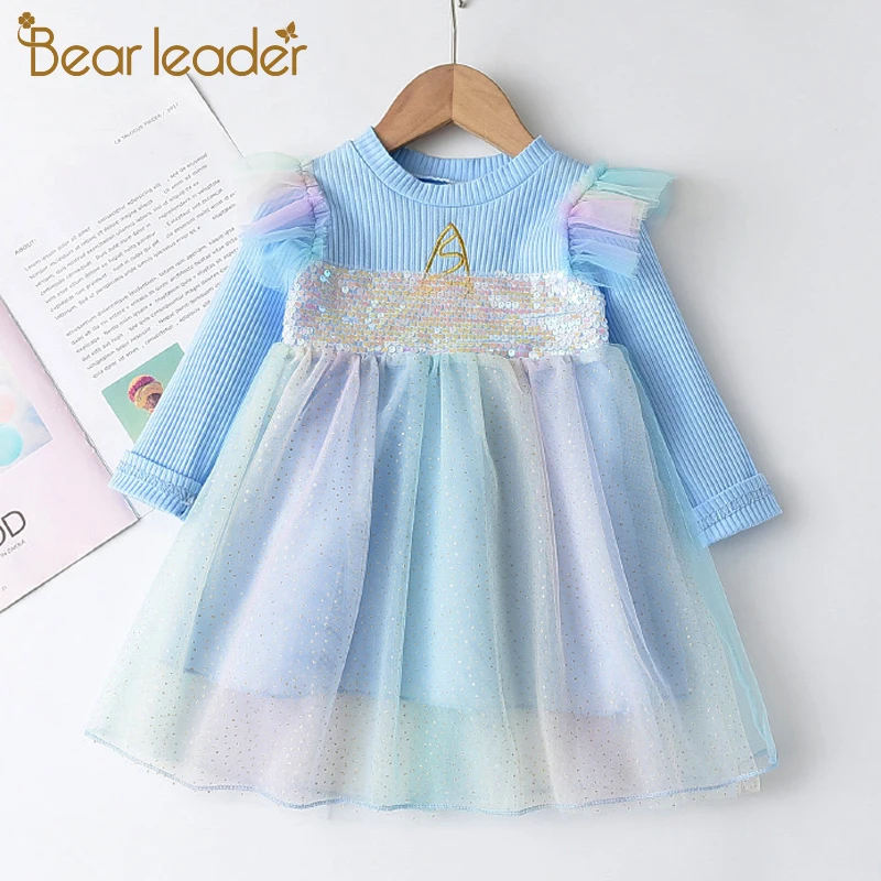 Bear Leader Girls Princess Dress New Brand Party Dresses Kids Girls Clothing Elegant Cute Girl Outfit Children Clothing Vestido
