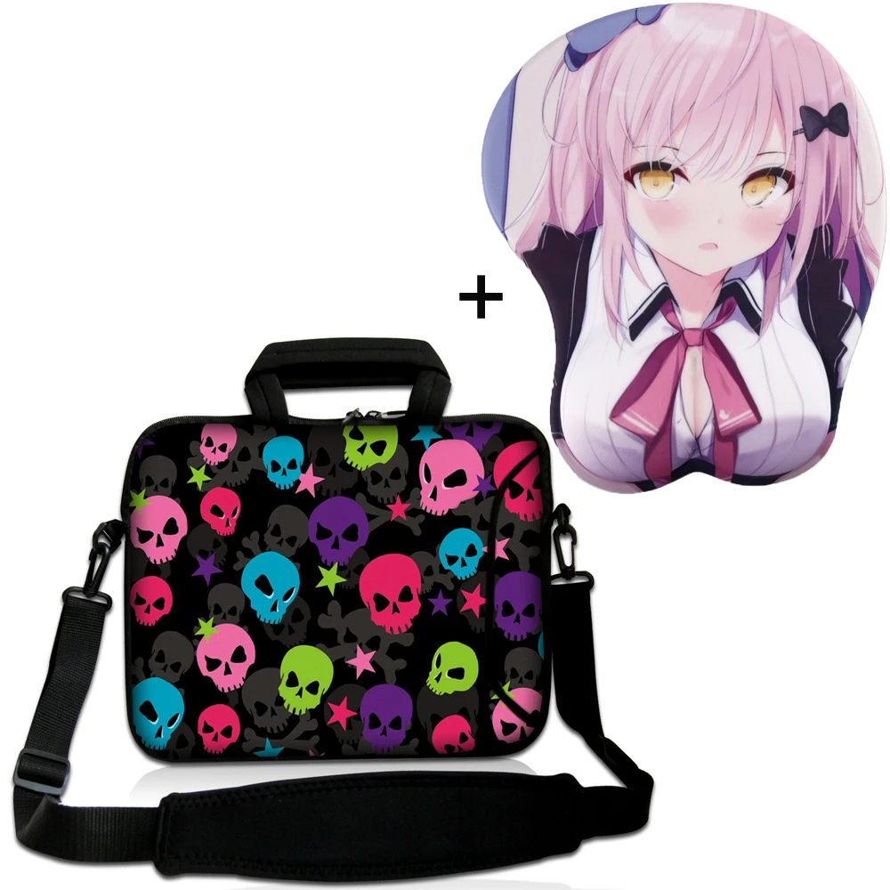 

Viviration 17" 16.8" 17.3" Inch Laptop Messenger Briefcase Handle Bag Carry Case + 3D Wrist Rest Desk Mat Gaming Accessories Pad