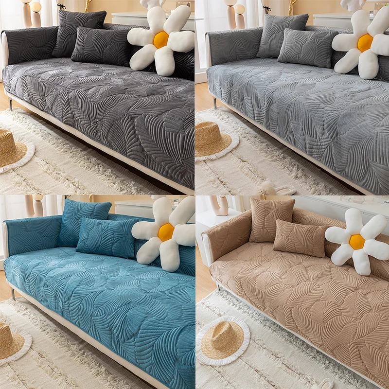 

SUYINYIN Jacquard Sofa Slipcover Non-Slip Dust-proof Couch Cover For Living Room Chaise Lounge Sofa Mat Cover Corner Sofa Towel