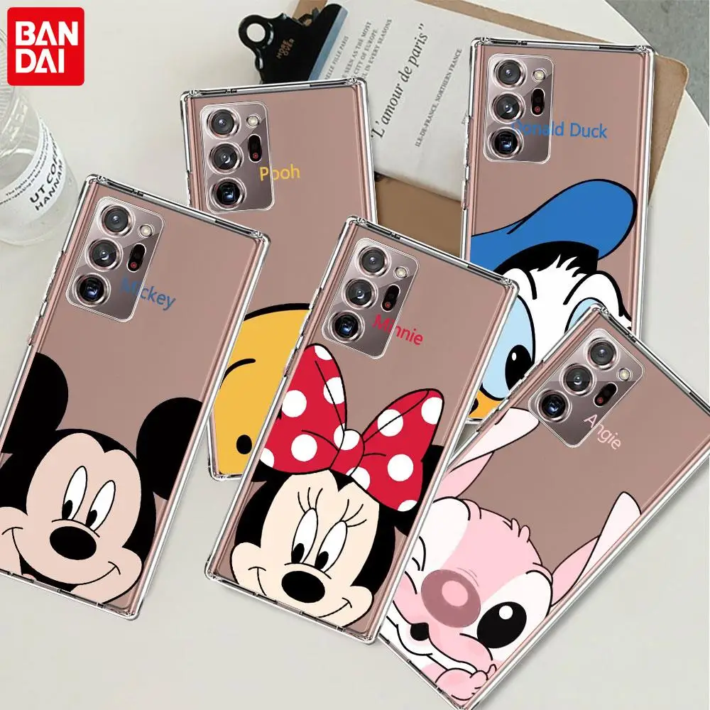 Minnie Mouse Mickey Soft Case For Samsung Galaxy Note 10 20 Ultra 9 8 10 Lite S21 S22 S20 FE A52 A32 A72 5G Phone Cover Coque