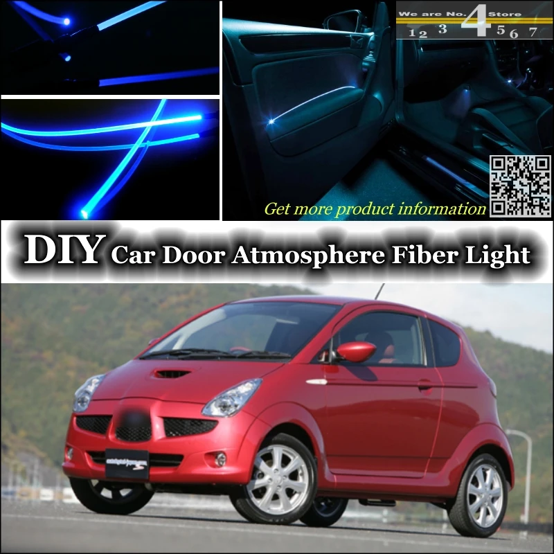 

interior Ambient Light Tuning Atmosphere Fiber Optic Band Lights For Subaru R1 / R2 Inside Door Panel illumination Not EL light