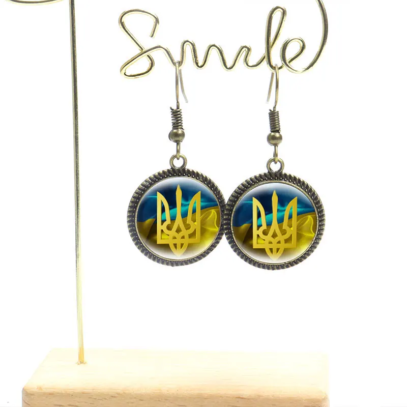 Винтажные серьги-подвески Tryzub с рисунком руны символа рыбы крючка для женщин