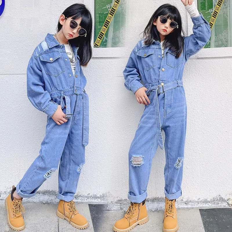 

Джинсовый комбинезон для девочек от 5 до 14 лет